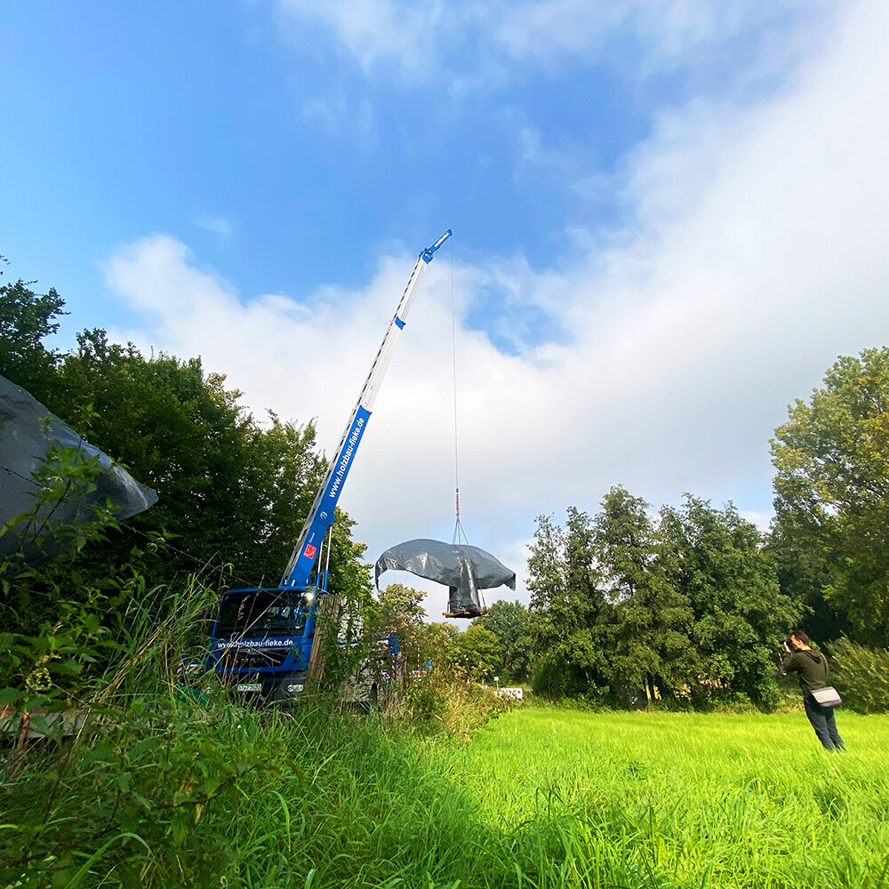 endless - Anlieferung der Walfluken in Greven am 05.09.2024