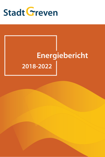 Das Bild zeigt die Titelseite des Energieberichts